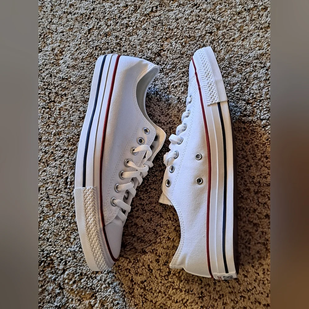 Converse All Star Optical White Low-Top Sneakers             Men 11 Women 13 - Picture 3 of 7
